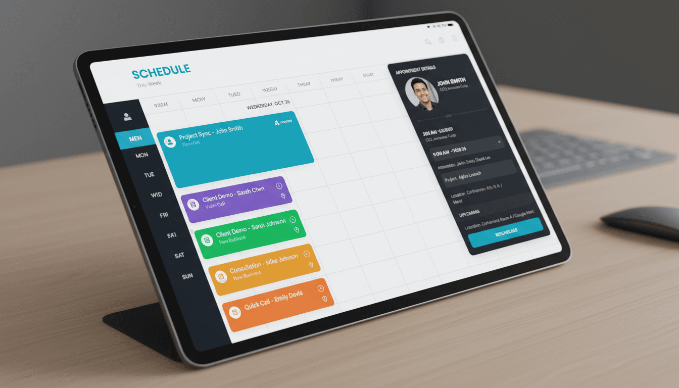 Automated appointment booking in Google Calendar through AI receptionist